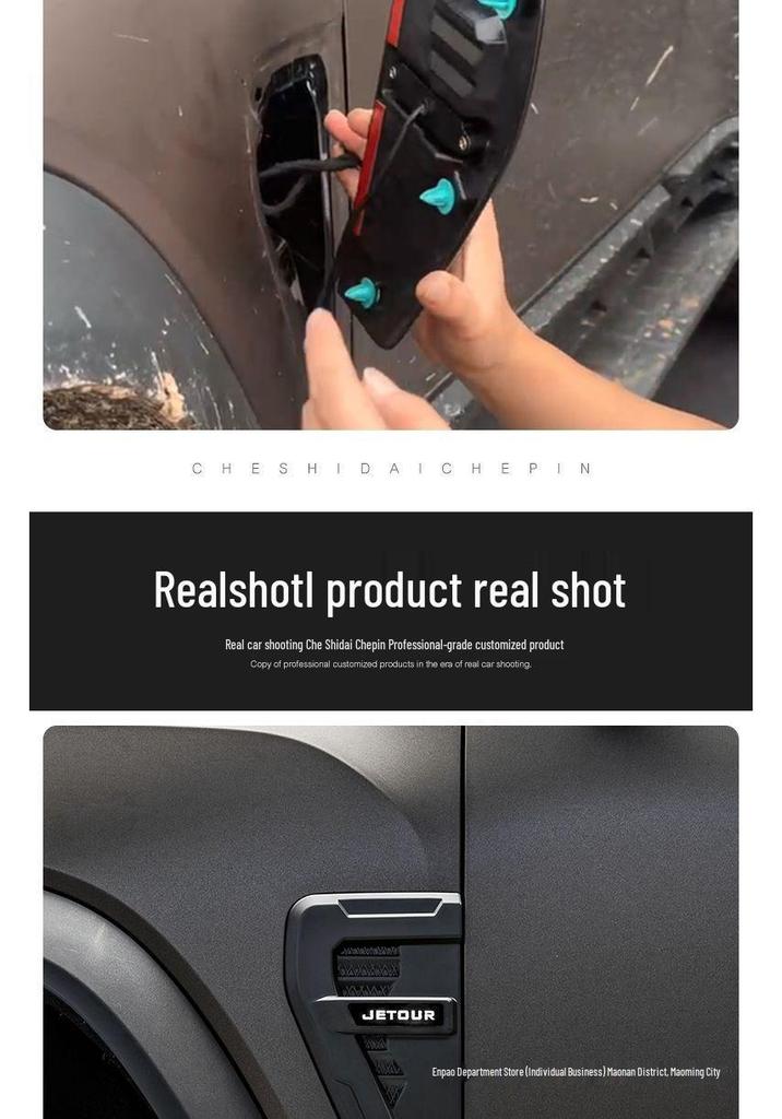 Jetour Traveler ShanHai T2 Fender LED Turn Signal Side Light Modification Kit