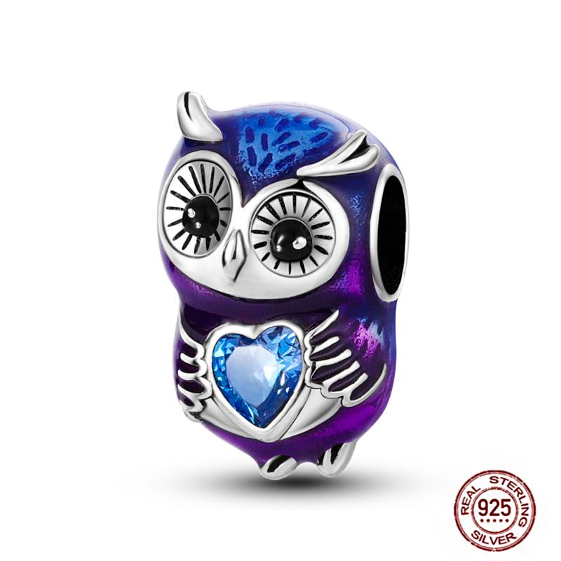 Charms Fit Pendant Copper Original Bracelet Luminous Firefly Butterfly Turtle Feather Blue Eyes Beads Diy Clip Jewelry Gifts