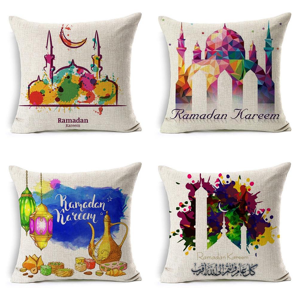 New 18" Cotton Linen Sofa Pillow Case Cover Waist Throw Cushion Cover Home Decor New 18" Cotton Linen Sofa Pillow Case Cover Waist Throw Cushion Cover Home Decor
