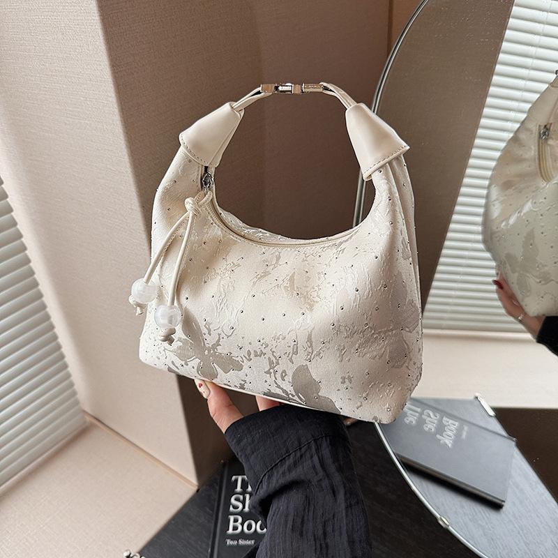 

Bag women s summer new fashion messenger bag niche casual portable dumpling bag бежевый