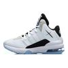 Li Ning Kids Comfortable Casual Non-Slip Shock Absorbing Wear-Resistant Mid-Top Running Shoes Kids Running Shoes White Blue Black YKCP292-7