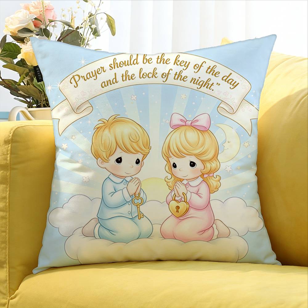 Precious Moments Various Sizes Square Pillow Case For Car Home Bedchamber Decor