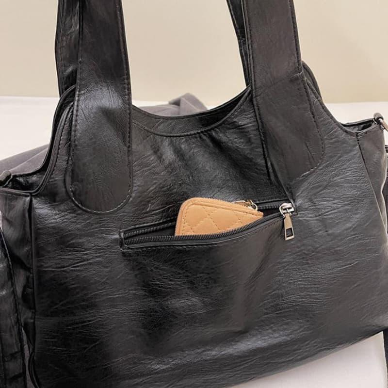 Crossbody bag solid color bag casual women's handbag