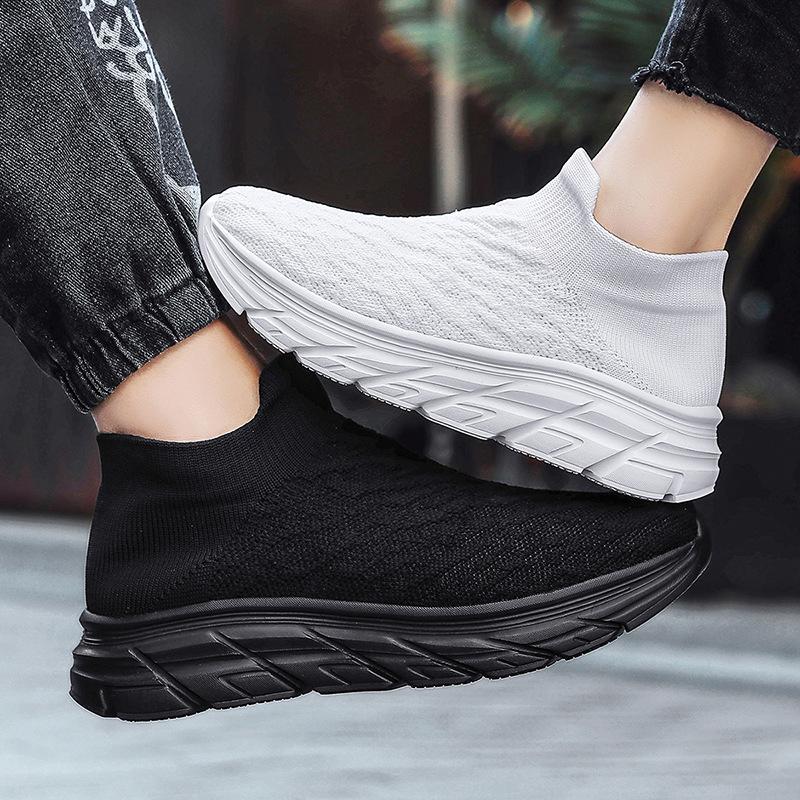 New men's and women's shoes summer one-pedal lazy socks ultra-light sports shoes fashionable casual couple shoes