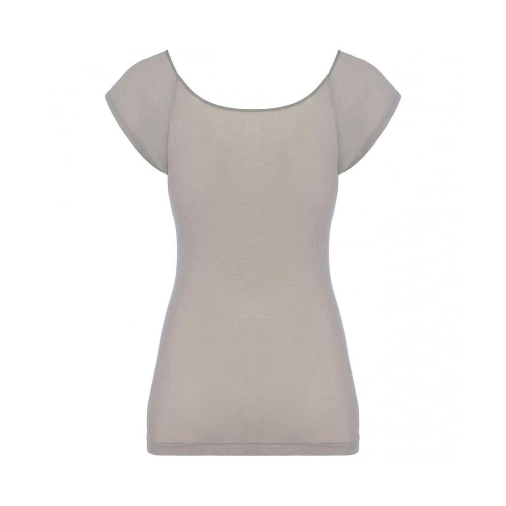 Triumph Lightweight Innerwear 5450 French Sleeve Top 1594 Size M (Beige)