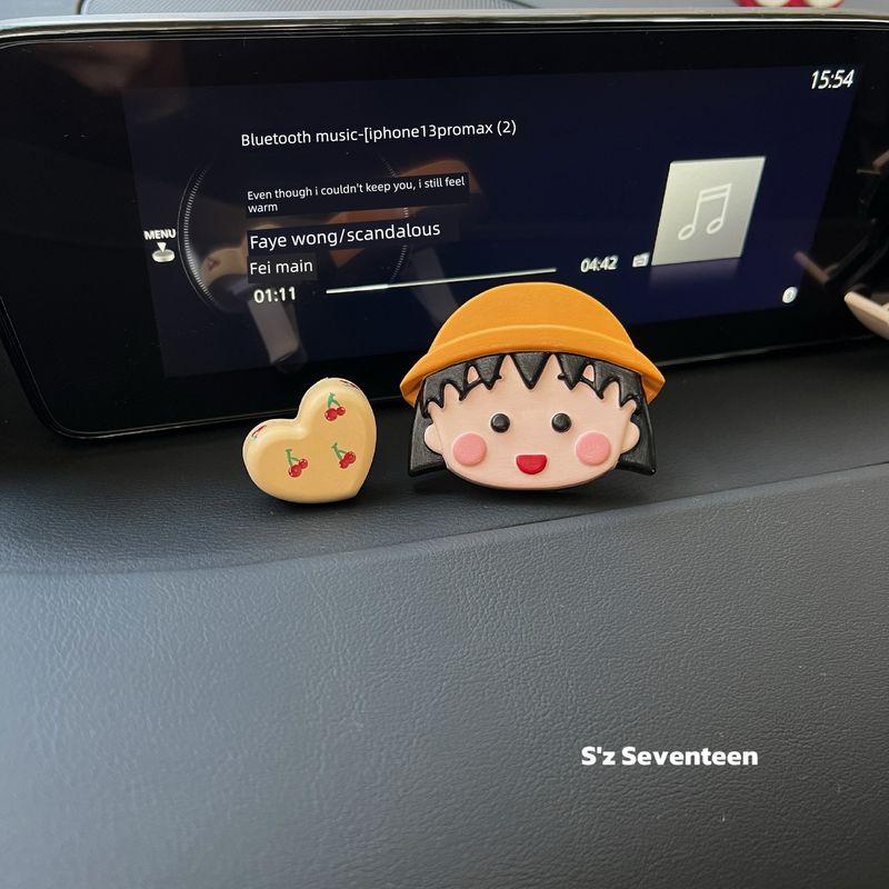 Chibi Maruko-Chan Aromatherapy Diffuser Stone Car Air Vent Decoration Ornament New Car Gift for Girls New Car Souvenir