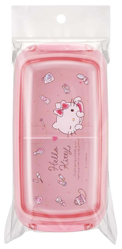 Fiambrera Skater Biomasa con una Junta Ranurada para Fácil una Tapa para un Lavavajillas y Microondas Más Suave Hecho en Sanrio Hello Kitty Caja de Cosméticos Acuarela,