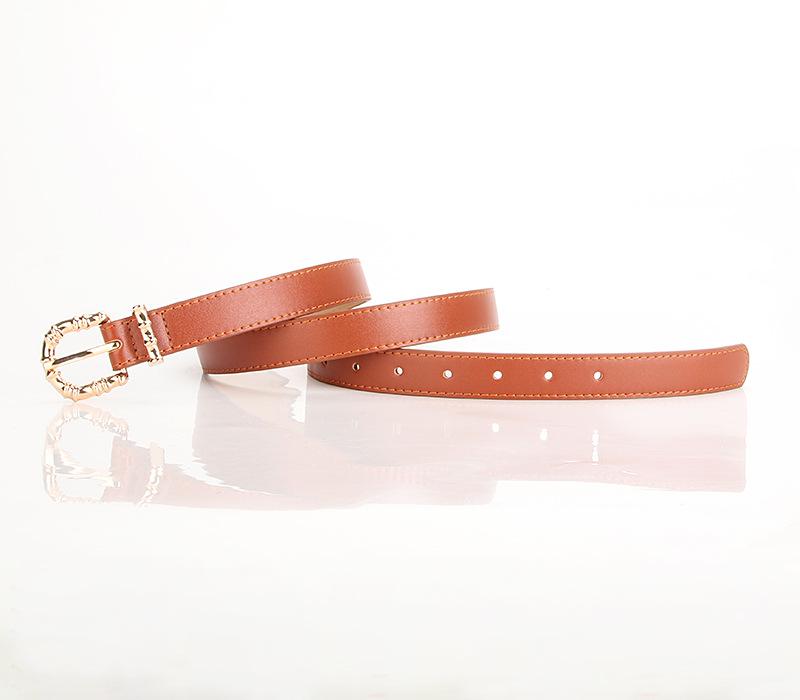 Versatile Women's Leather Belt with Alloy Pin Buckle for Jeans and Suit Pants
