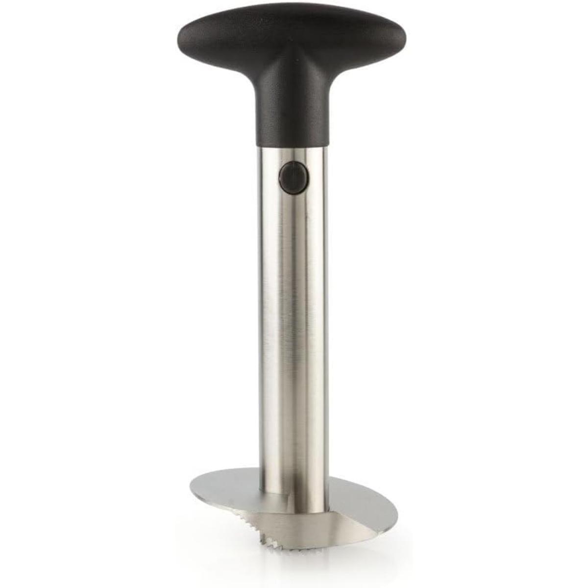 

Premium Pineapple Corer Slicer Tool Sharp Pineapple Cutter with Serrated Tips Easy To Use Clean Stainless Steel Core Remover чорний