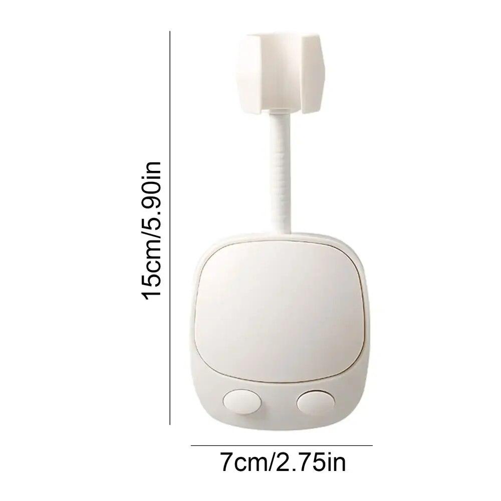 Adjustable 360° Swivel ABS Fixed Base Shower Stand Non-Suction Cup Shower Head Stand No Punch Bathroom Accessories