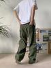 Men's American Retro Multi-Pocket Loose Wide-Leg Overalls  