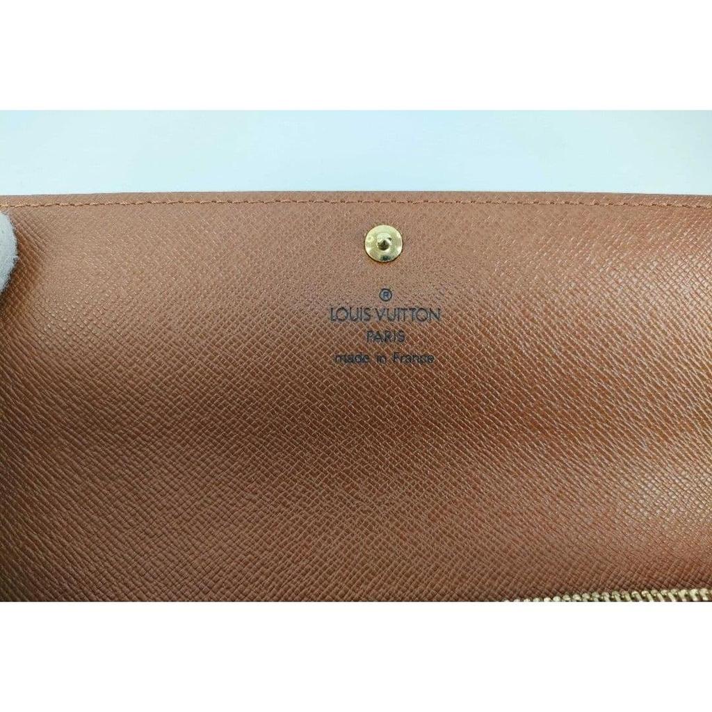 Used Louis Vuitton Monogram Portefeuille Sarah long wallet unused with box