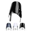 Motorcycle Front Windshield Unbreakable PMMA Panel Front Wind Deflector with Mount Bracket for Scram