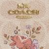 New COACH Zip Around Coated Canvas Wallet Small Women's Beige CAO88-IMSAS