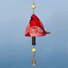 Hand Painted Resin Hanging Bird Song Bell Bird Wind Chime For Wall Window Door Wind Bell Hanging Ornaments Garden Patio Decor
