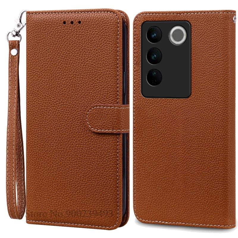 For Vivo V27e 4G Case Wallet Leather Flip Cover For Vivo V27E Case Stand Book Cover For VIVO T2 4G  Case Soft Silicone Fundas