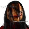 Female Ghost Horror Mask - Long Hair, Stitched Face, Scary Demon for Halloween Party & Haunted House