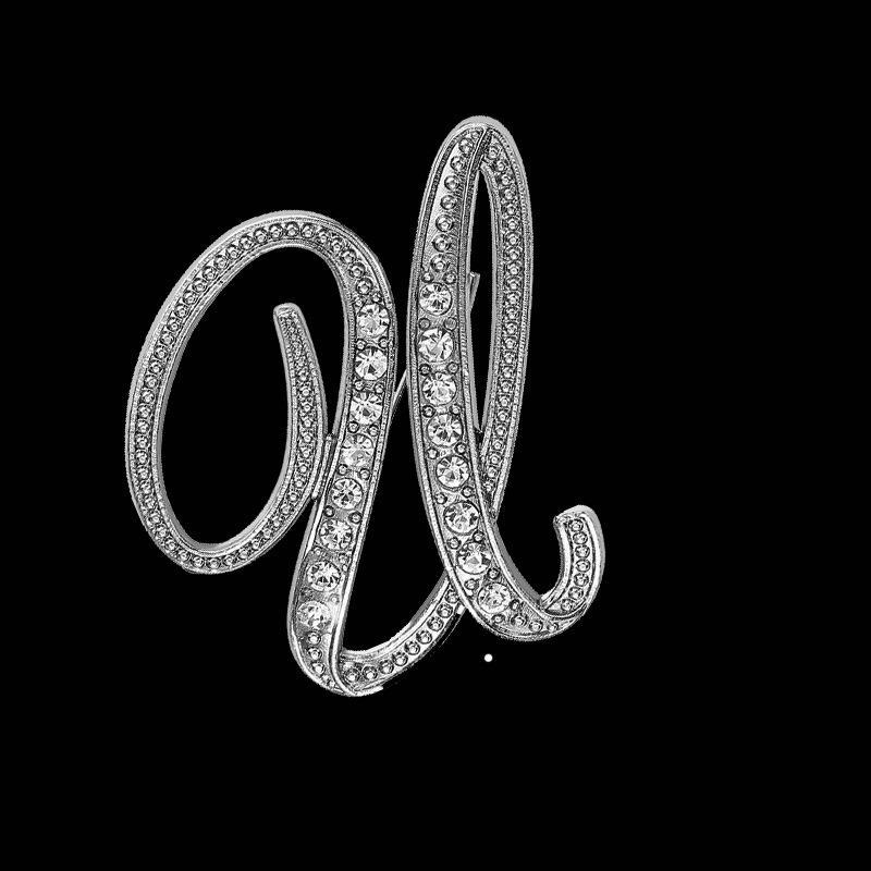 Modische Buchstaben-Brosche: Kreative Anzugjacken-Anstecknadel für Damen und Herren