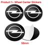 Calotas Centrais para Rodas de Carro Capas para Aro de Pneu Tapacubos Enjoliveur Peças de Roda 4 Peças 60mm Para Opel Astra Insignia Astra Corsa Zafira