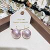 Draweye Korean Fashion Pearls Stud Earrings for Women Sweet Elegant Vintage Basics Aretes De Mujer Simple Hot Sale Jewelry