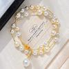 High Quality Artificial Crystal Pearl Necklace Neck Chain Sweater Chain Women'S Pendant