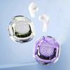TWS Wireless Bluetooth Earphone Noise Canceling HiFi Stereo Sport Headphones With LED Digital Display Transparent Charging Case