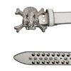 Unisex Rhinestone Skull Leather Belt - European & American Trend, Handmade Fashion Accessory