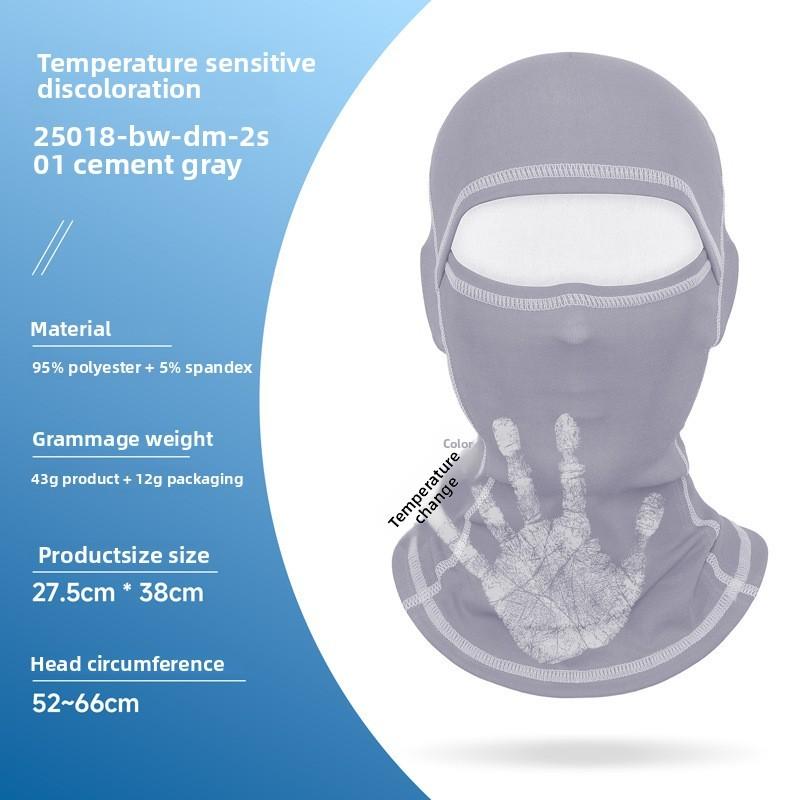 

Thermal Color Changing Cycling Mask With Breathable Polyester For Outdoor Sports Style A