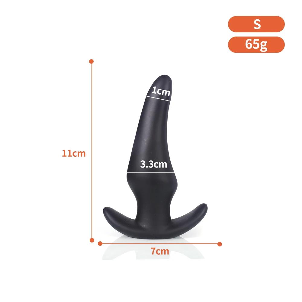 Ultra-Soft Body-Safe Liquid Silicone Anal Plug | Anti-Drop Design for Prostate Massage & Anal Training | Comfort Fit Large Size