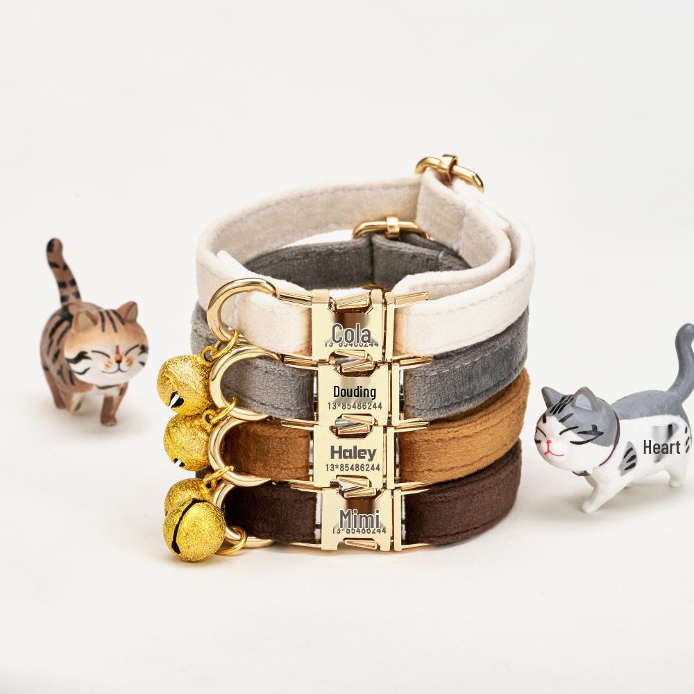 Laser Engraved Cat Bell Collar