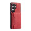 Phone Case Magnetic Detachable Wallet Card Holder Stand Cover Fit for Samsung S26 Series Red S26 Ultra