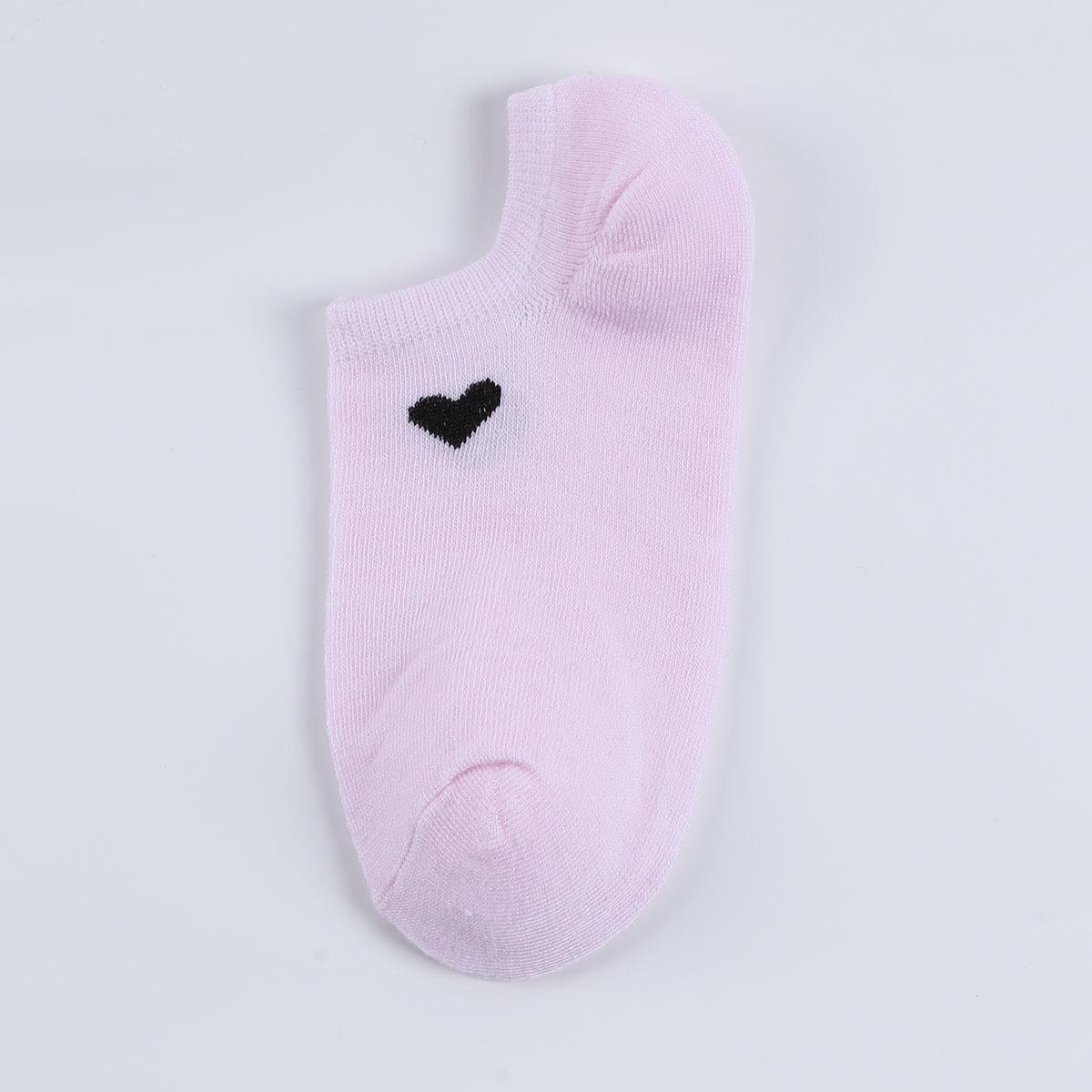 Women s Heart Pattern Low-Cut Invisible Socks – Breathable, Versatile, and Lightweight Summer Boat Socks. One Size