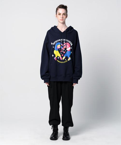 Greedius Pony Logo Hoodie Navy/Free