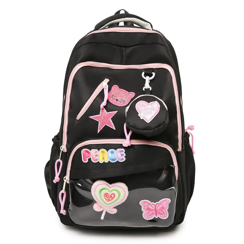 Schoolbag high value dopamine versatile schoolbag commuter backpack new backpack student party leisure trend travel schoolbag
