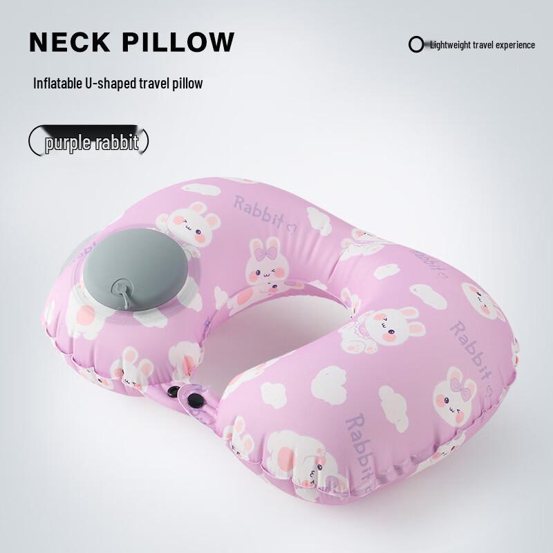Inflatable U-Shaped Neck Travel Pillow Set