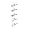 RUI RUI YU 21pcs/set Nose  Nail Stainless Steel Diamond-mounted Body Piercing Accessories