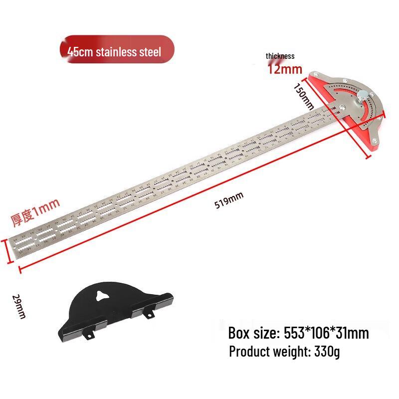 Precision Edge Measuring Ruler