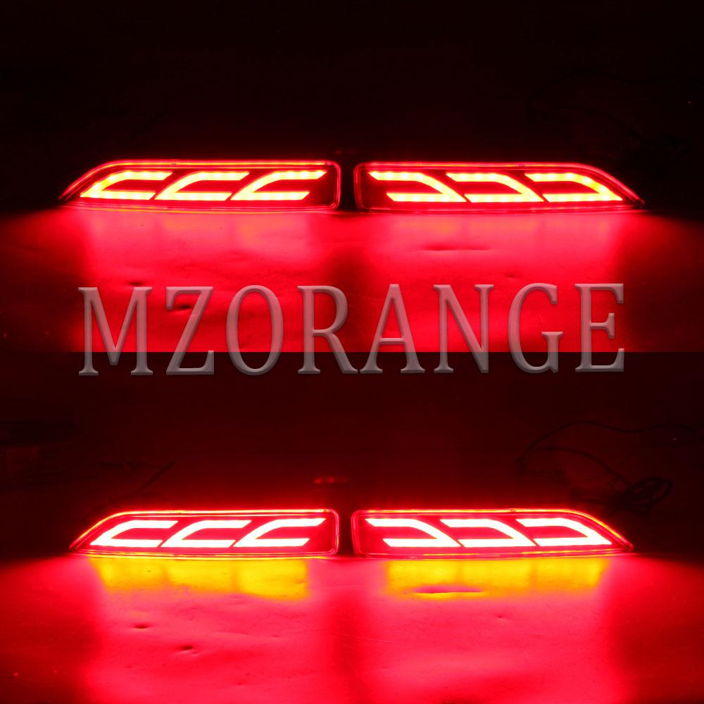 1 Pair LED Rear Bumper Lights for Honda CRV CR-V 2007 2008 2009 Multi-function Rear Fog Lamp Brake Light Driving Lamp