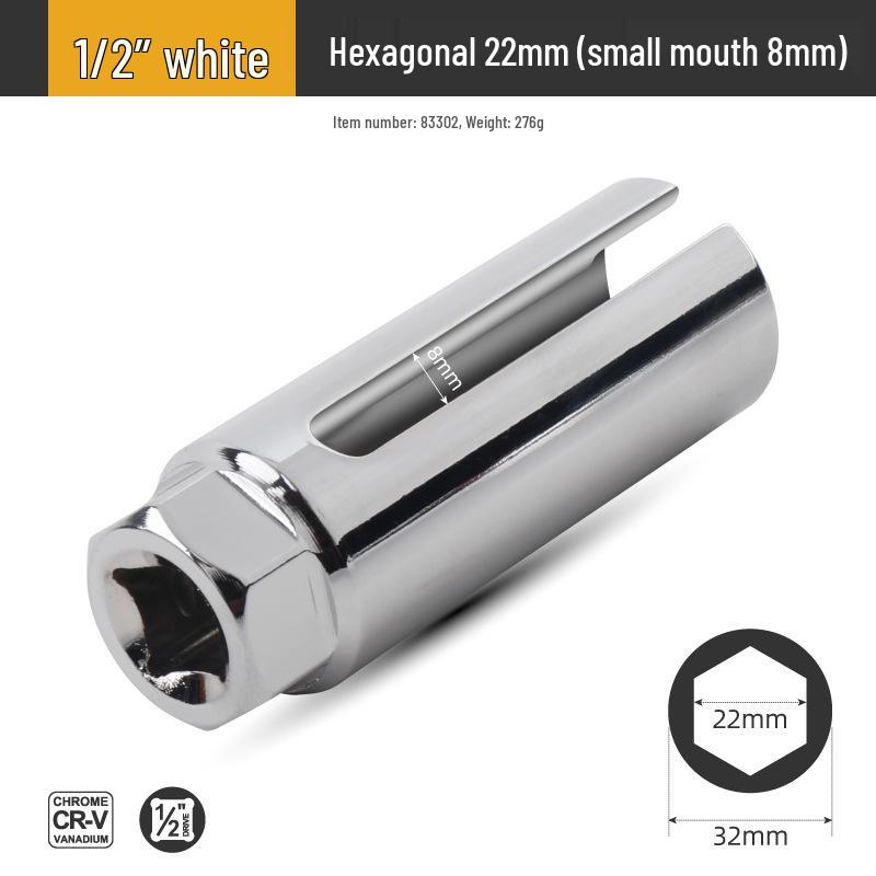 Oxygen Sensor Removal Tool: 22mm Open-End Socket for Auto Repair & Maintenance