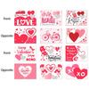 6PCS Valentines Party Scratch Off Cards Set Includes 8 Love Sticker Practical Paper Craft For Couple Game Night Activities