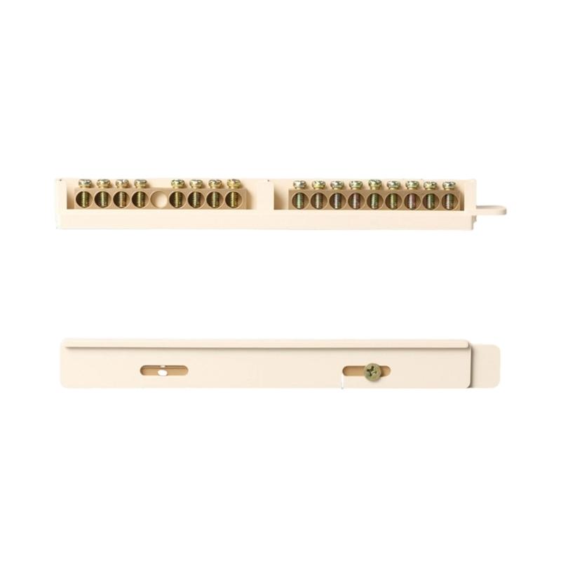 Wire Screw Connector Brass Grounding Terminals Block High Conductivity Grounding Rod For Home Electrical Projects