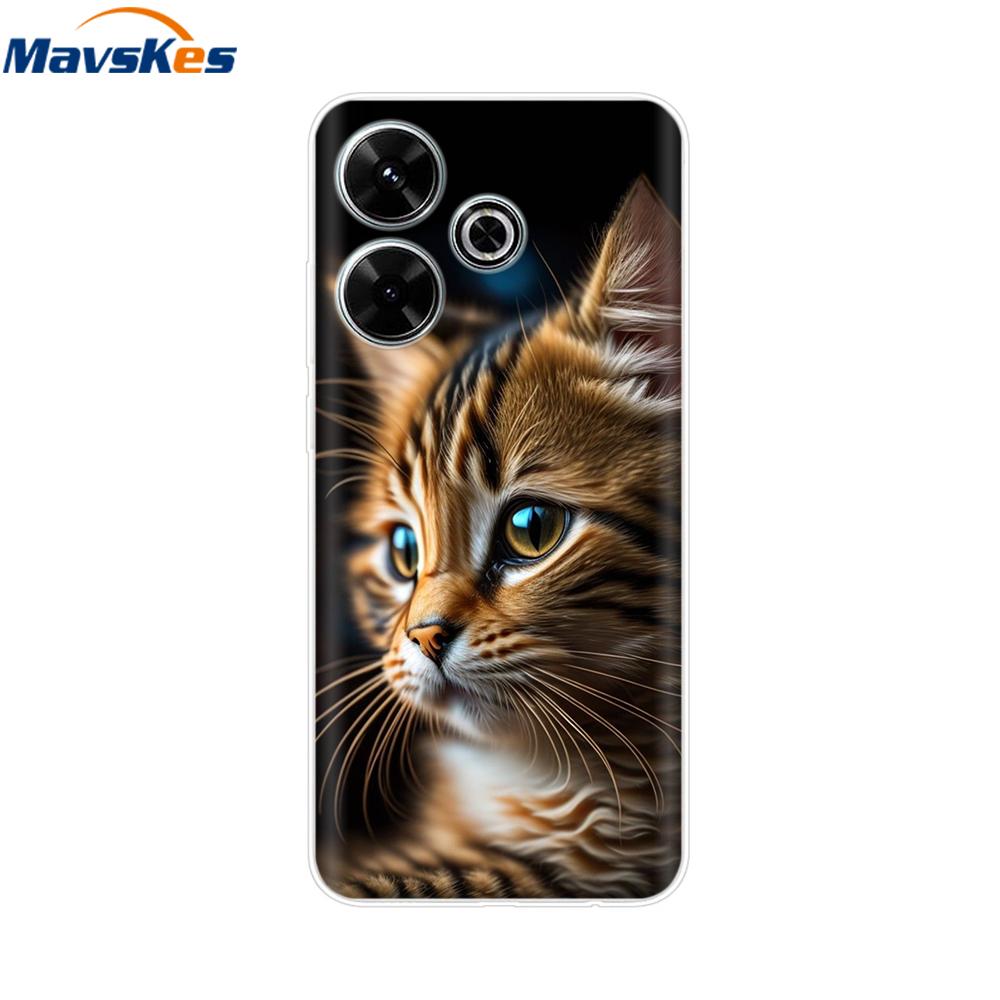 Case for Xiaomi Poco M6 4G Capa For Funda de teléfono Redmi 13 4G Back Cover For Etui Xiaomi Redmi 13 PocoM6 4G Phone Coque Para