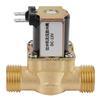 Valvola Solenoide Elettrica in Ottone 12V BSPP G1 2 NC Normalmente Chiusa a 2 Vie Senza Valvola Regolatrice di Pressione