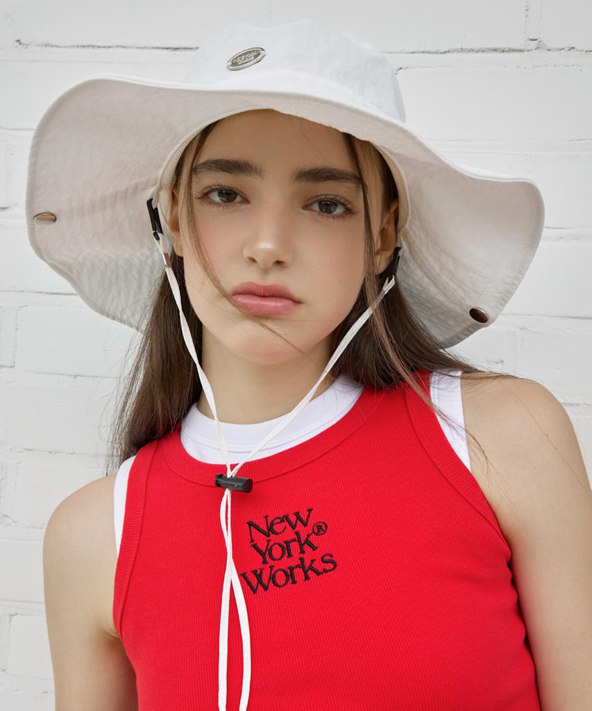 Nyuyogwogseu Safari Bucket Hat_ White