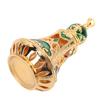 Vintage Enamel Perfume Bottle Middle Eastern   Exquisite Elegant Metal Refillable Perfume Bottle