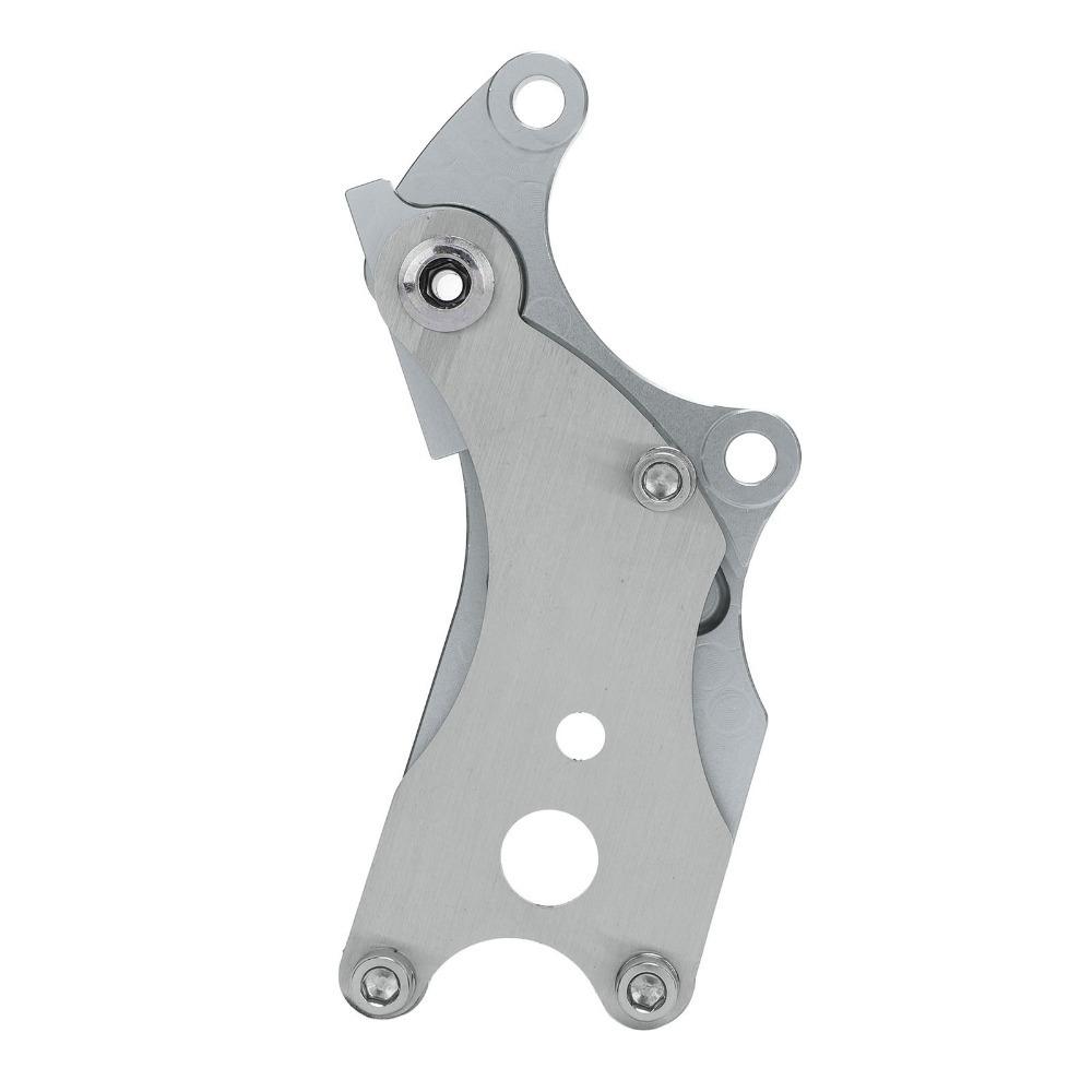 CNC Disc Brake Adapter Aluminum Alloy Disc Brake Conversion  Bike Modification серебряный