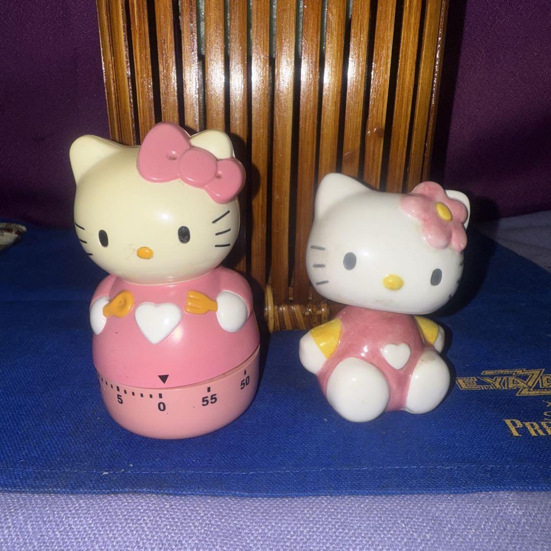 

[USED] Hello Kitty Timer Pink Wobble Head (Bobble) Kitty