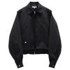 Greiige Black Crop Collar Blouson
