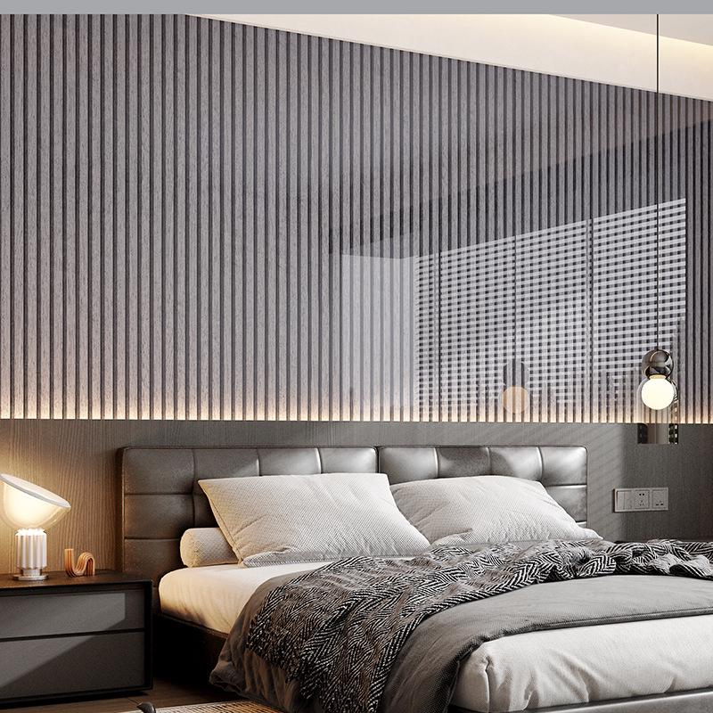 Panou de Perete 3D Autoadeziv cu Aspect de Lemn: Tapet Lattice Impermeabil, Rezistent la Umiditate pentru Decorul Camerei de Zi