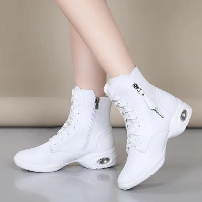 New Dance Boots Women's Jazz Modern Dance Shoes Outdoor Women's Square Dance Shoes White Black Sports Boots Size 34-42